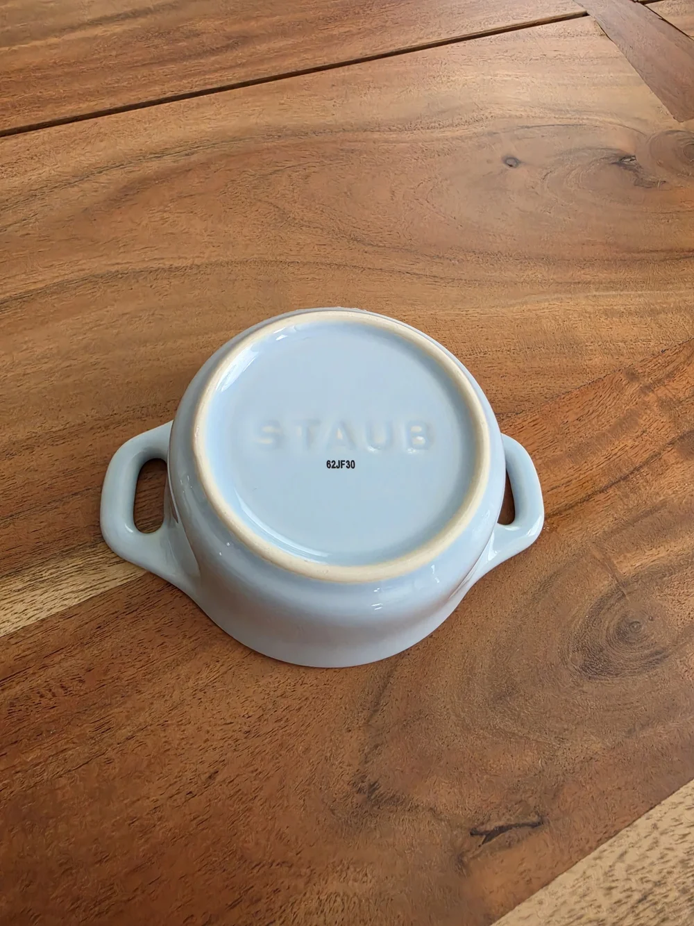 Staub Light Blue Ceramic Mini Cocotte with Lid - NIB